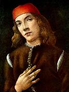 BOTTICELLI, Sandro Portrait of a Young Man  fdgdf France oil painting reproduction